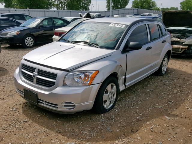 1B3HB28B28D739701 - 2008 DODGE CALIBER SILVER photo 2