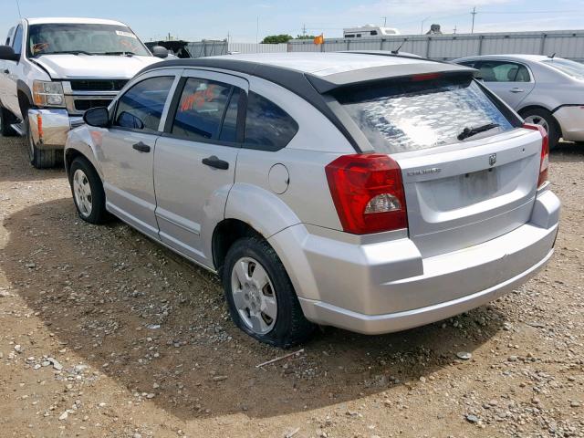 1B3HB28B28D739701 - 2008 DODGE CALIBER SILVER photo 3