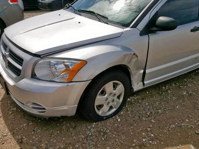 1B3HB28B28D739701 - 2008 DODGE CALIBER SILVER photo 9