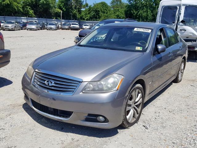 JNKBY01F78M550710 - 2008 INFINITI M45 TAN photo 2