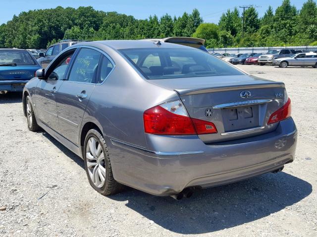 JNKBY01F78M550710 - 2008 INFINITI M45 TAN photo 3