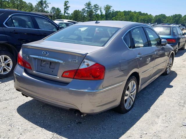 JNKBY01F78M550710 - 2008 INFINITI M45 TAN photo 4