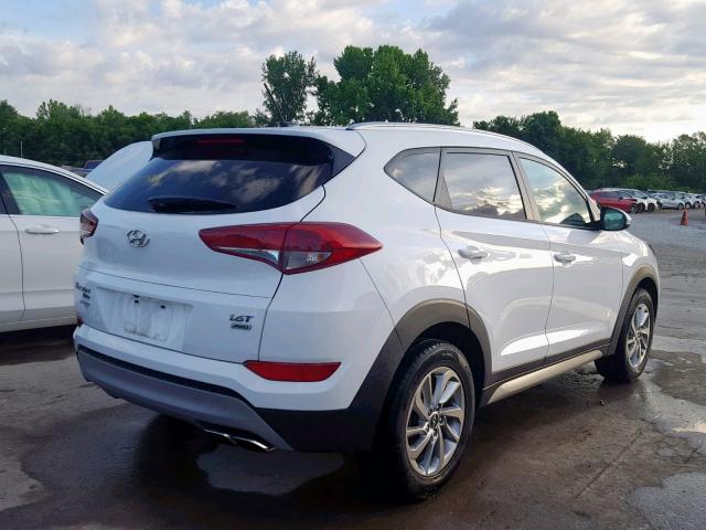 KM8J3CA29HU315649 - 2017 HYUNDAI TUCSON LIM WHITE photo 4