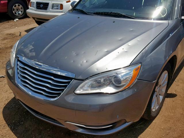 1C3CCBBB6CN120976 - 2012 CHRYSLER 200 TOURIN CHARCOAL photo 9