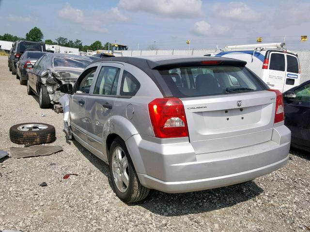 1B3HB48B67D373798 - 2007 DODGE CALIBER SX SILVER photo 3