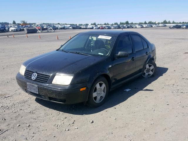 3VWSD29M01M024664 - 2001 VOLKSWAGEN JETTA GLS BLACK photo 2