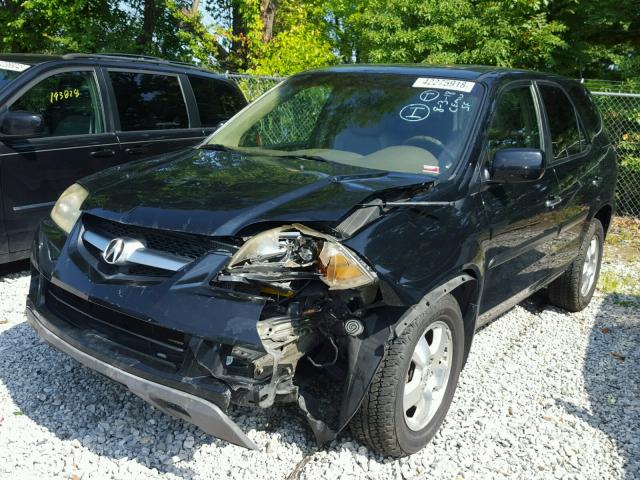 2HNYD18216H510987 - 2006 ACURA MDX BLACK photo 2