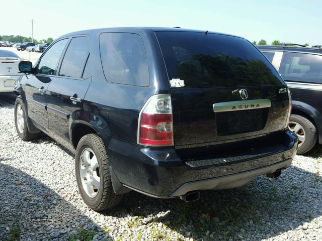 2HNYD18216H510987 - 2006 ACURA MDX BLACK photo 3