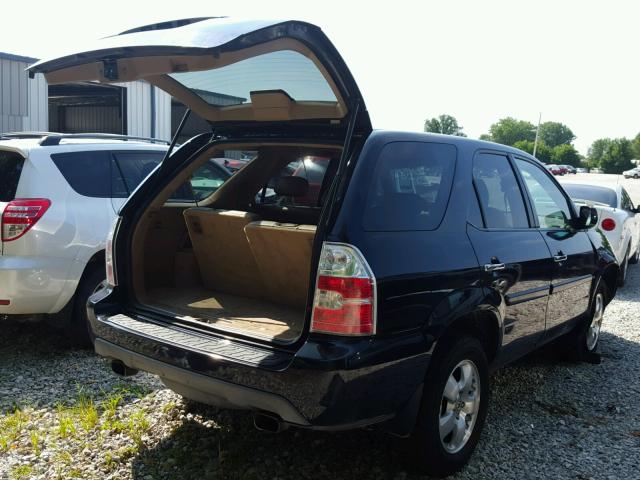 2HNYD18216H510987 - 2006 ACURA MDX BLACK photo 4