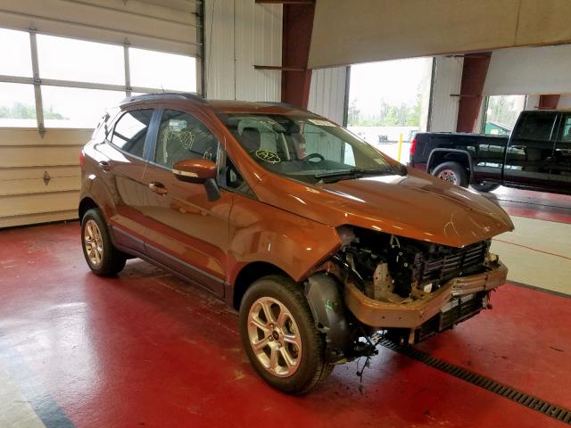 MAJ6P1UL9JC247443 - 2018 FORD ECOSPORT S ORANGE photo 1