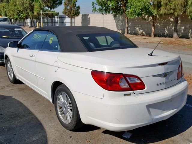 1C3LC55R18N279972 - 2008 CHRYSLER SEBRING TO WHITE photo 3