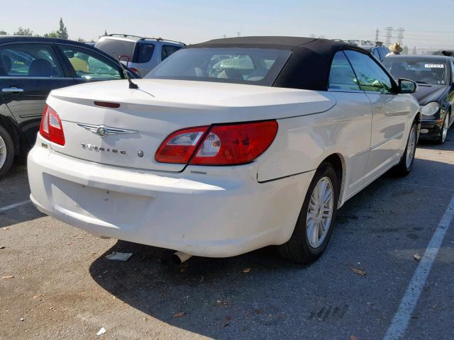 1C3LC55R18N279972 - 2008 CHRYSLER SEBRING TO WHITE photo 4