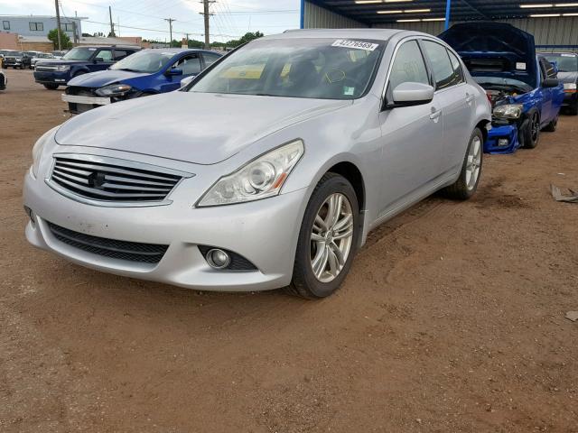 JN1CV6AR4CM973865 - 2012 INFINITI G37 SILVER photo 2