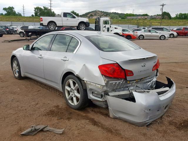 JN1CV6AR4CM973865 - 2012 INFINITI G37 SILVER photo 3