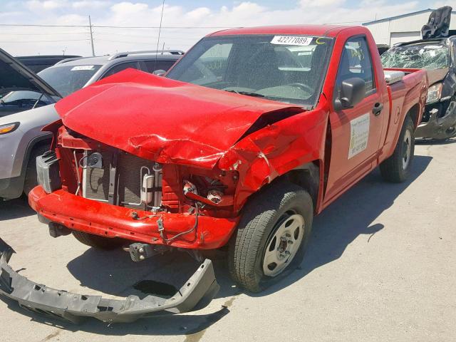 1GCGTBFE6C8163360 - 2012 CHEVROLET COLORADO RED photo 2