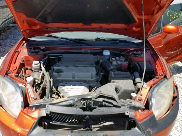 4A31K5DF9BE003363 - 2011 MITSUBISHI ECLIPSE GS ORANGE photo 7