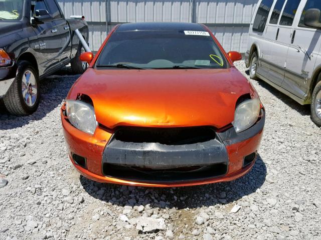 4A31K5DF9BE003363 - 2011 MITSUBISHI ECLIPSE GS ORANGE photo 9