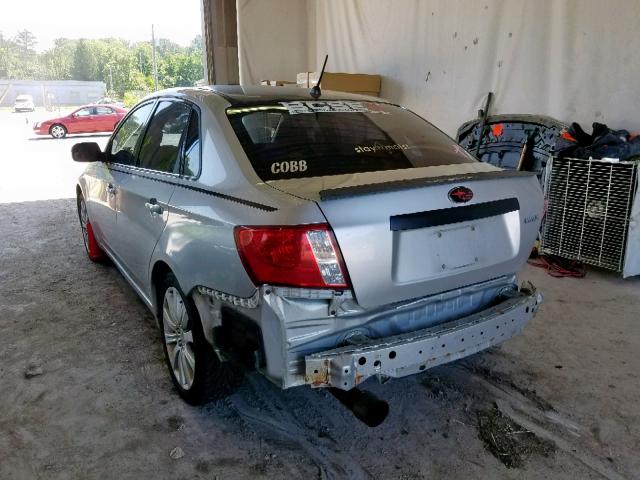 JF1GE74658G510506 - 2008 SUBARU IMPREZA WR SILVER photo 3