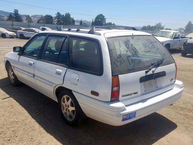 1FASP15J5SW382124 - 1995 FORD ESCORT LX WHITE photo 3