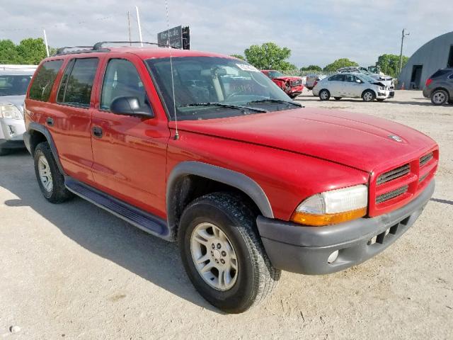 1D4HS38N23F534779 - 2003 DODGE DURANGO SP RED photo 1