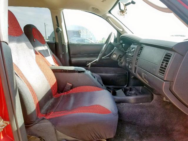 1D4HS38N23F534779 - 2003 DODGE DURANGO SP RED photo 5