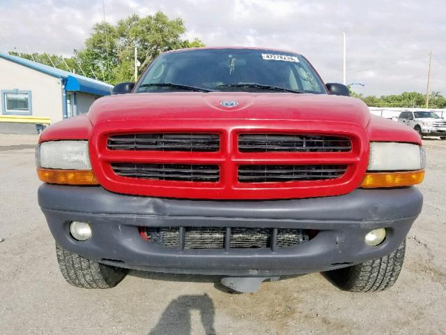 1D4HS38N23F534779 - 2003 DODGE DURANGO SP RED photo 9