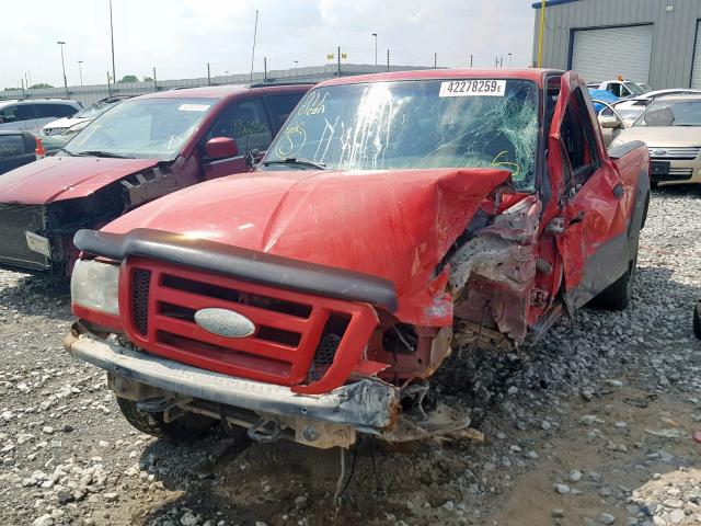 1FTZR45EX7PA70289 - 2007 FORD RANGER SUP RED photo 2