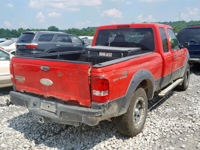 1FTZR45EX7PA70289 - 2007 FORD RANGER SUP RED photo 4