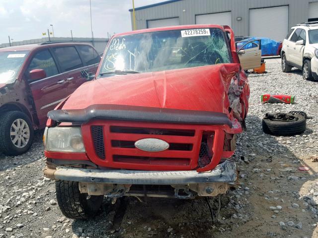 1FTZR45EX7PA70289 - 2007 FORD RANGER SUP RED photo 7