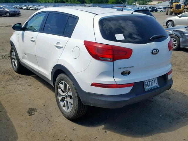 KNDPBCAC0G7873302 - 2016 KIA SPORTAGE L WHITE photo 3