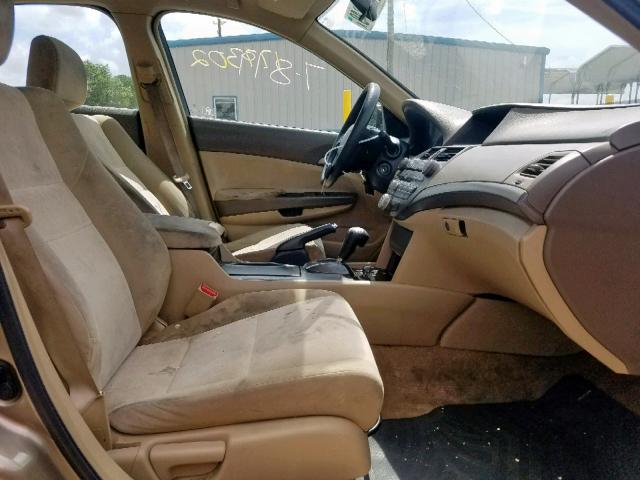 1HGCP26429A071093 - 2009 HONDA ACCORD LXP GOLD photo 5