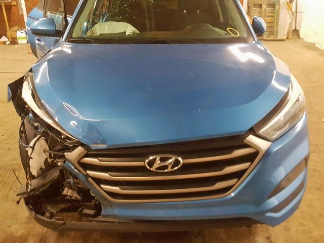 KM8J3CA45HU259565 - 2017 HYUNDAI TUCSON LIM BLUE photo 7