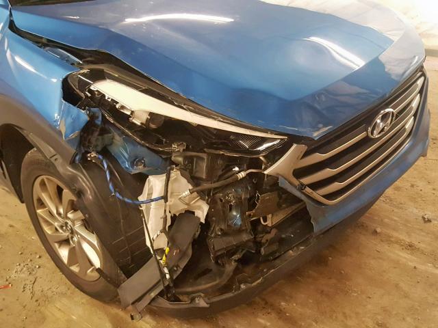 KM8J3CA45HU259565 - 2017 HYUNDAI TUCSON LIM BLUE photo 9