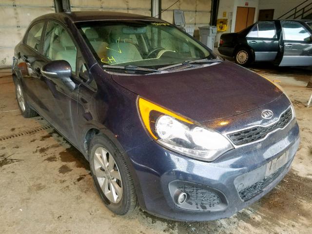 KNADN5A38C6061488 - 2012 KIA RIO EX BLUE photo 1