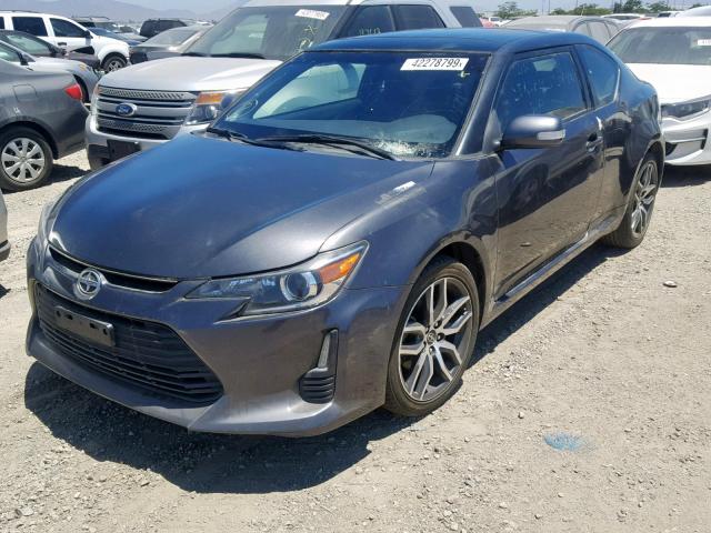 JTKJF5C71FJ004885 - 2015 TOYOTA SCION TC ნაცრისფერი ფოტო 2