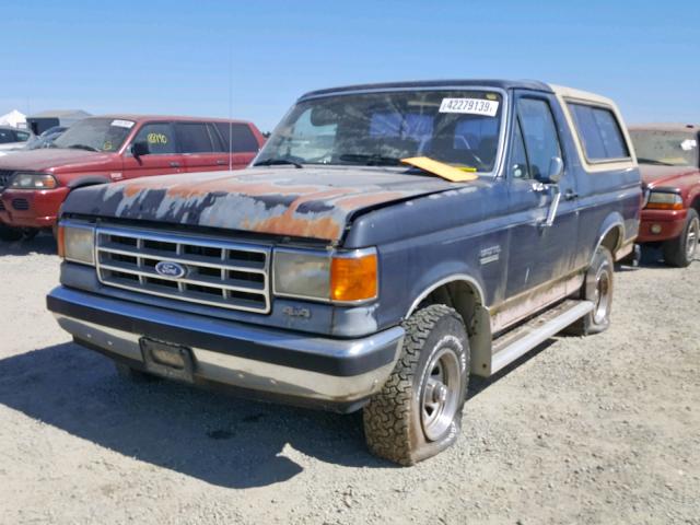 1FMEU15H4JLA94622 - 1988 FORD BRONCO U10 BLUE photo 2