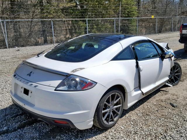 4A31K5DF8CE008443 - 2012 MITSUBISHI ECLIPSE GS WHITE photo 4