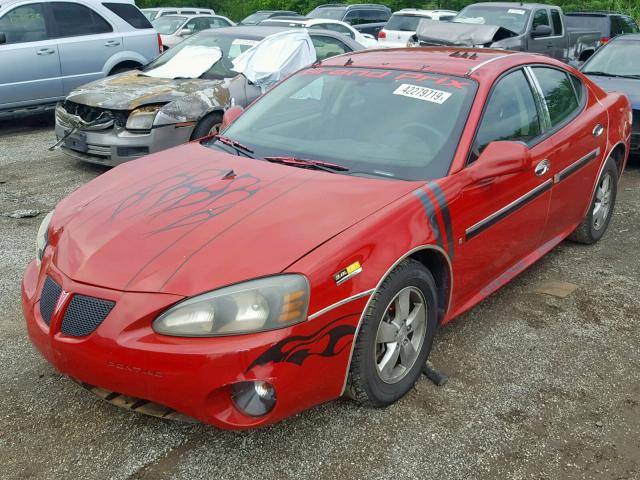 2G2WP552271239128 - 2007 PONTIAC GRAND PRIX RED photo 2