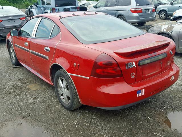 2G2WP552271239128 - 2007 PONTIAC GRAND PRIX RED photo 3