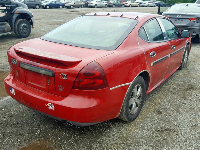 2G2WP552271239128 - 2007 PONTIAC GRAND PRIX RED photo 4
