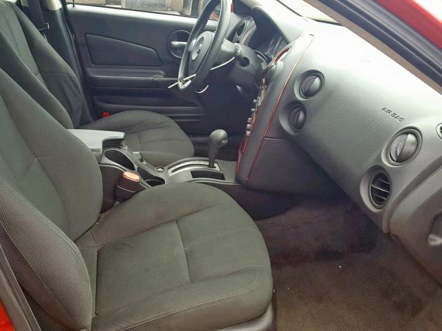 2G2WP552271239128 - 2007 PONTIAC GRAND PRIX RED photo 5