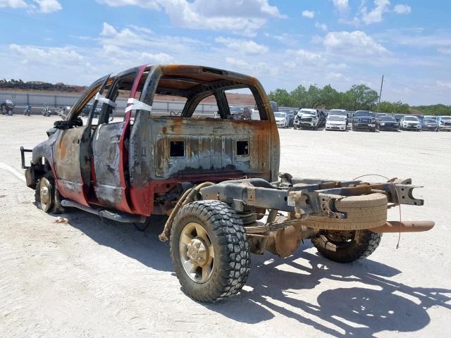 3D7KU28C34G247494 - 2004 DODGE RAM 2500 S წითელი ფოტო 3