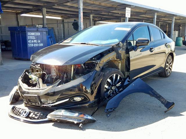2HGFB2F94FH556310 - 2015 HONDA CIVIC EXL 黑色 照片 2