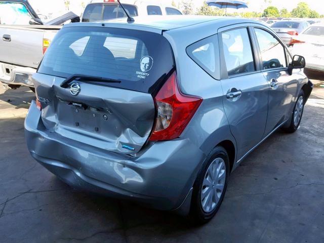 3N1CE2CP9EL384571 - 2014 NISSAN VERSA NOTE GRAY photo 4