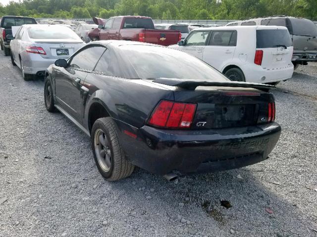 1FAFP42X51F207558 - 2001 FORD MUSTANG GT BLACK photo 3