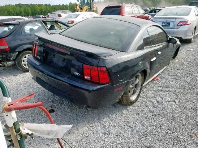 1FAFP42X51F207558 - 2001 FORD MUSTANG GT BLACK photo 4