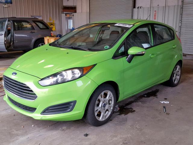 3FADP4EJ5EM233016 - 2014 FORD FIESTA SE GREEN photo 2