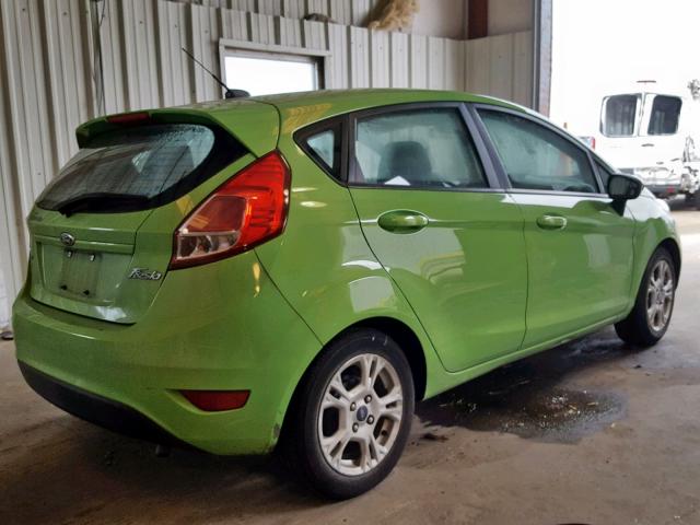 3FADP4EJ5EM233016 - 2014 FORD FIESTA SE GREEN photo 4