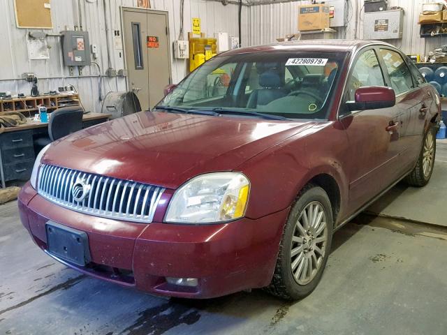 1MEFM421X5G623182 - 2005 MERCURY MONTEGO PR BURGUNDY photo 2