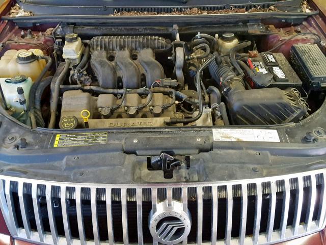 1MEFM421X5G623182 - 2005 MERCURY MONTEGO PR BURGUNDY photo 7